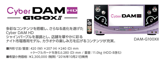 CyberDAM HD G100XIIイメージ